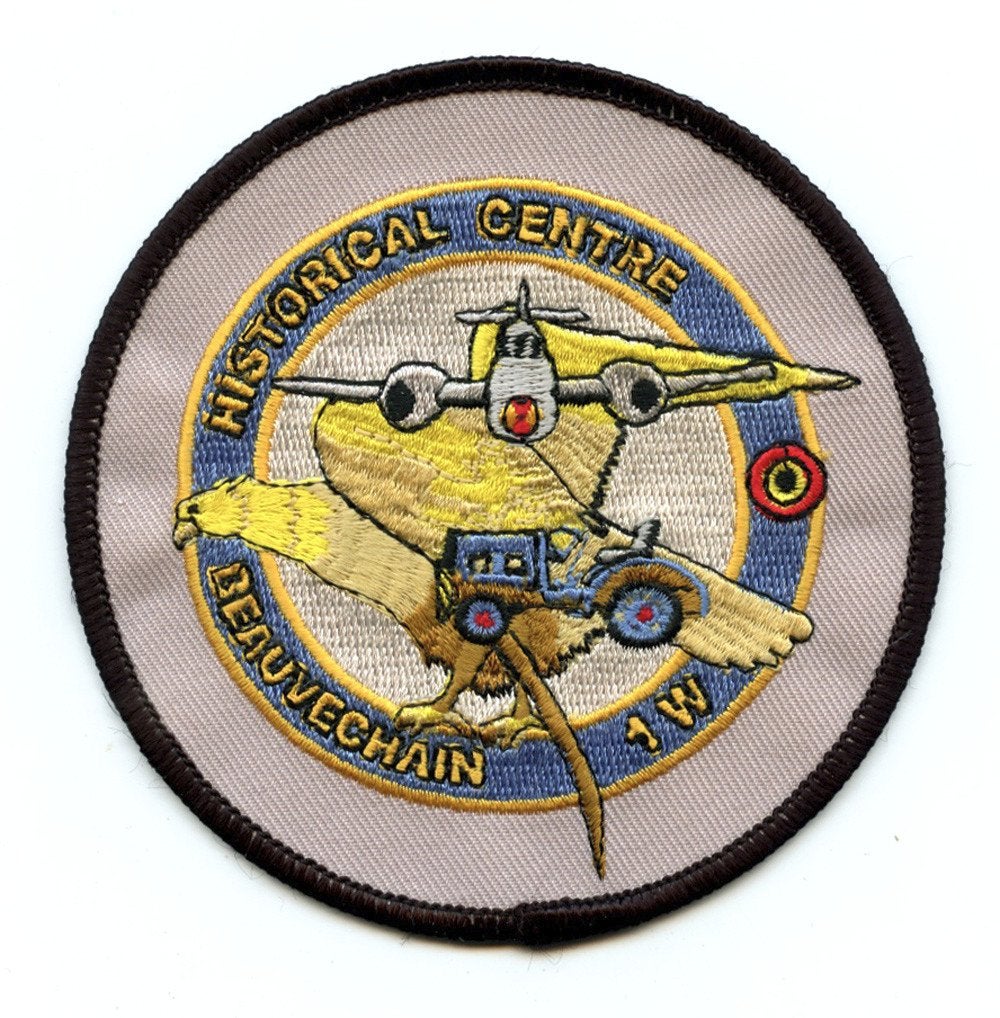 BAF Luchtmacht patch 1 wing historic centre Beauvechain, Verzenden, Luchtmacht, Embleem of Badge