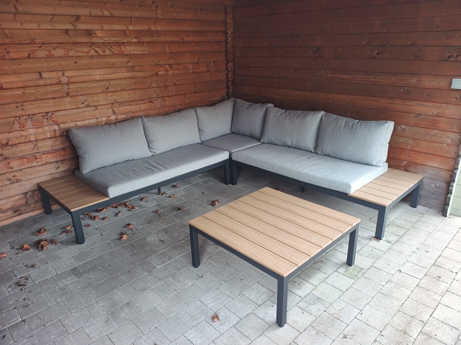 loungeset, Tuin en Terras, Ophalen, 5 zitplaatsen, Kunststof, Gebruikt