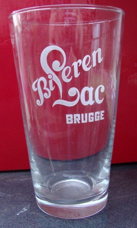 Bier brouwerij Lac Brugge 33cl witte tekst, Ophalen of Verzenden, Zo goed als nieuw