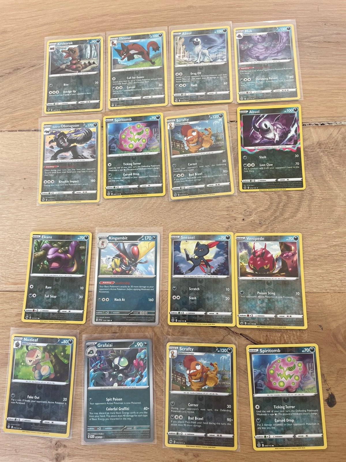 Cartes Pokemon Holo/Holo inversées, Enlèvement ou Envoi, Comme neuf