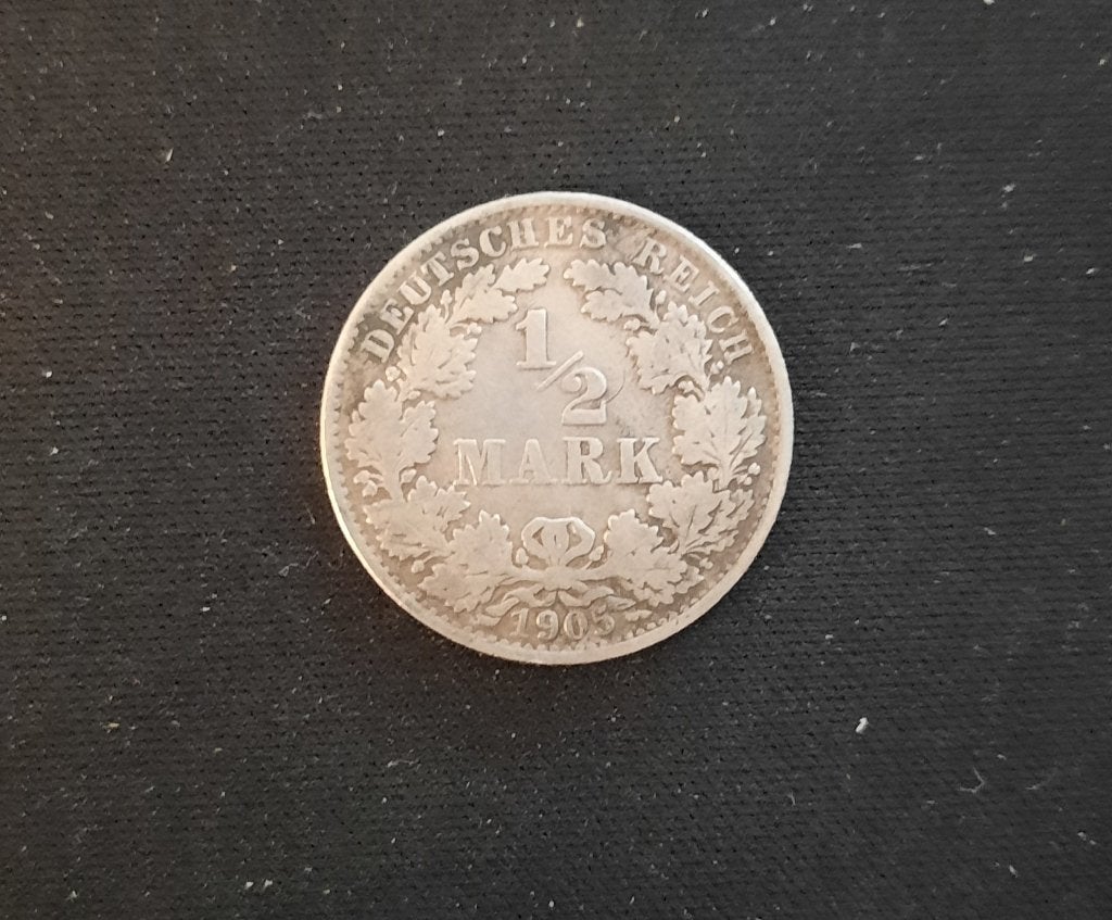 1/2 cijfer 1905 A, Postzegels en Munten, Penningen en Medailles, Zilver, Ophalen of Verzenden