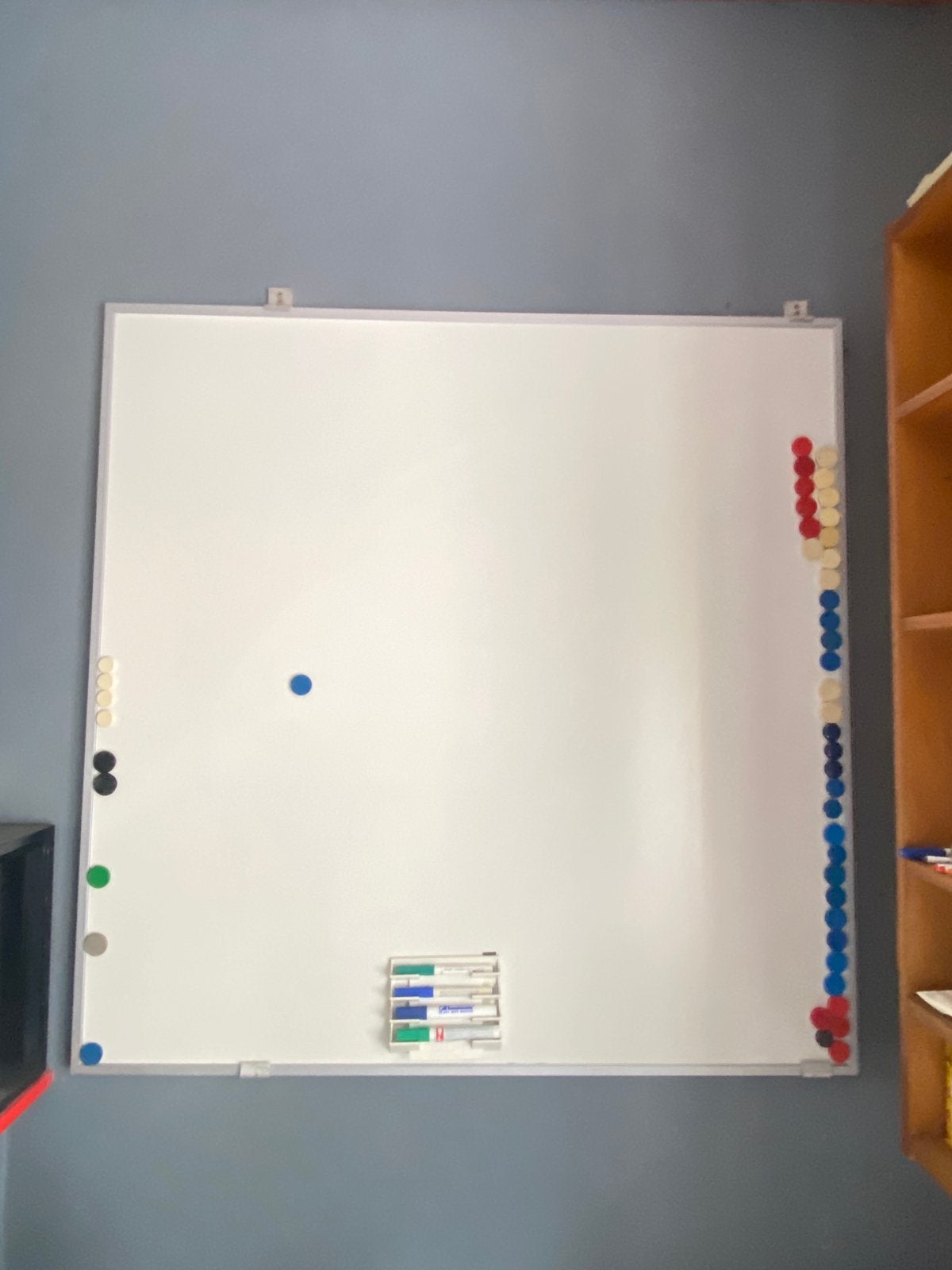 Whiteboard Magnetisch  110x110 + reinigingvloeistof + doek, Ophalen, Zo goed als nieuw, Magneetbord