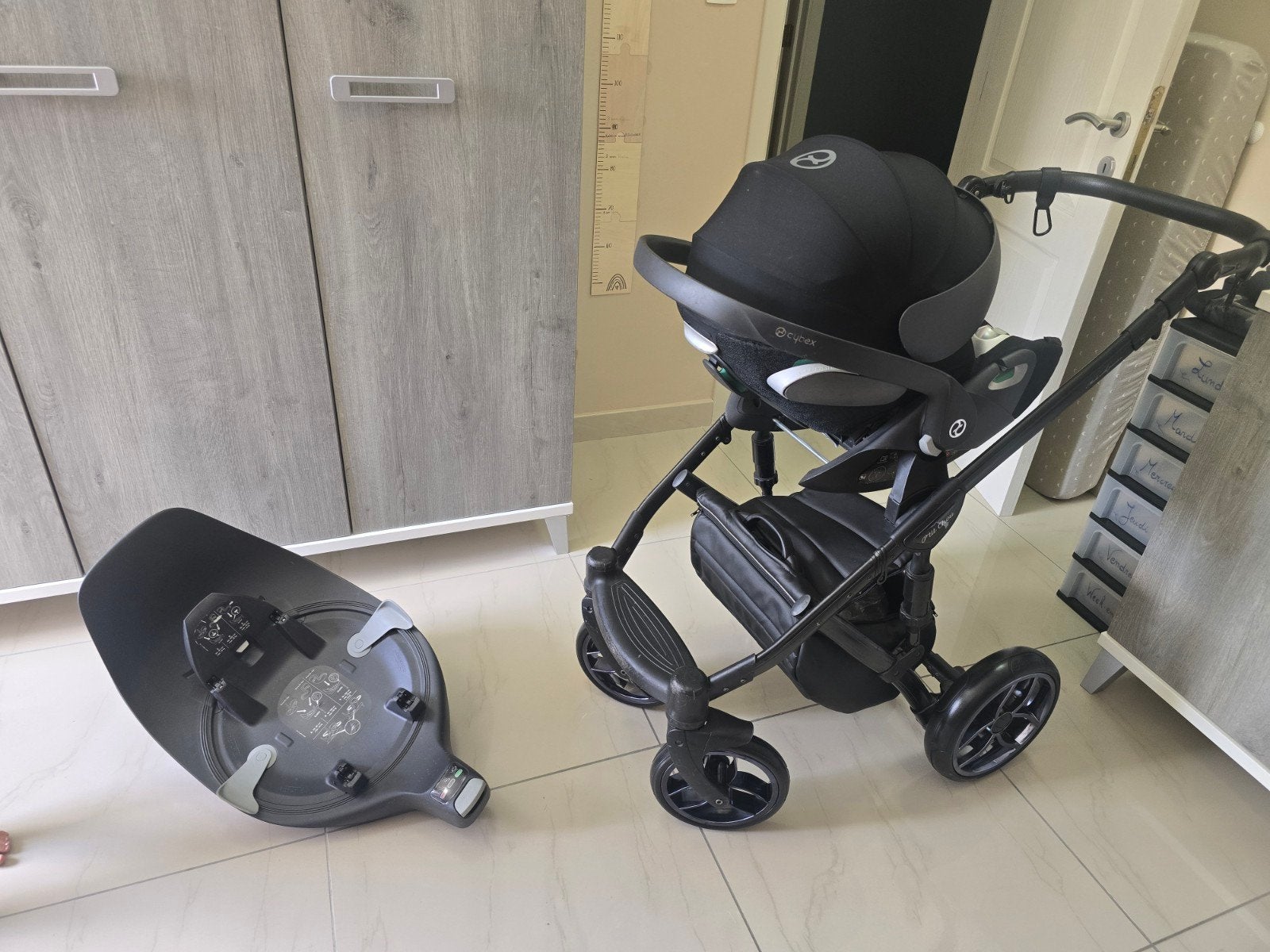 Poussette trio ptit chou + cybex cloud Z2 + isofix Z2, Kinderen en Baby's, Kinderwagens en Combinaties, Kinderwagen, Ophalen