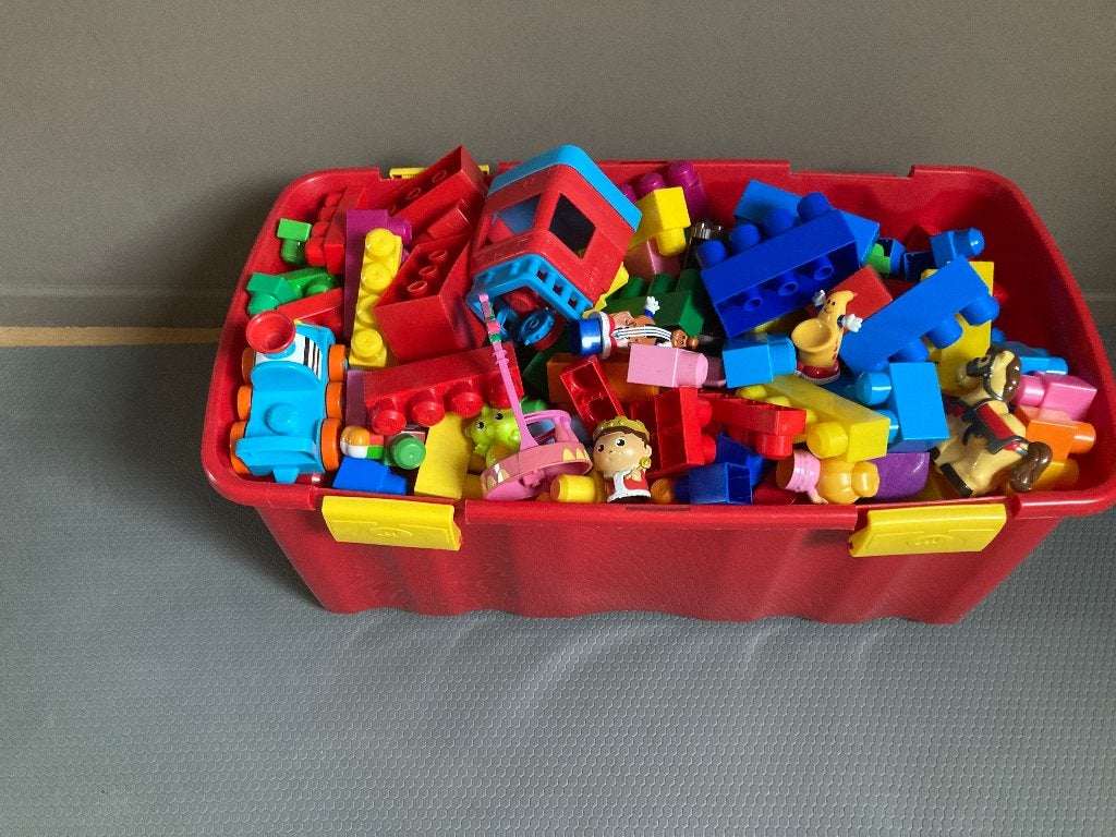 Speelgoed blokken en puzzels, Enlèvement
