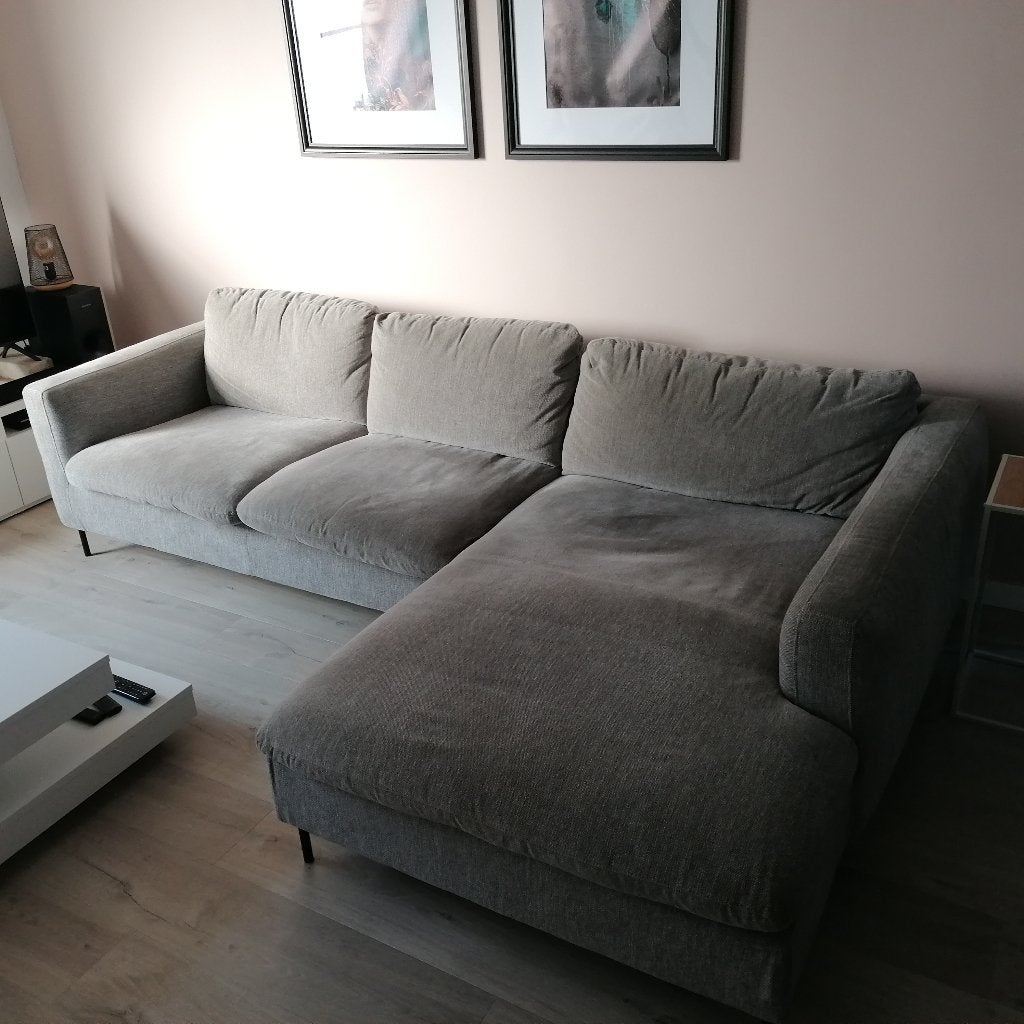 salon zithoek in stof gratis op te halen, Ophalen, Gebruikt, Stof