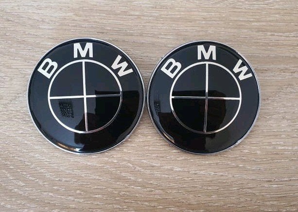 Bmw motorkap +kofferklep emblemen 2 x 82 mm of 82 mm + 74 mm, Auto-onderdelen, Nieuw, Ophalen of Verzenden, Motorkap, Achter
