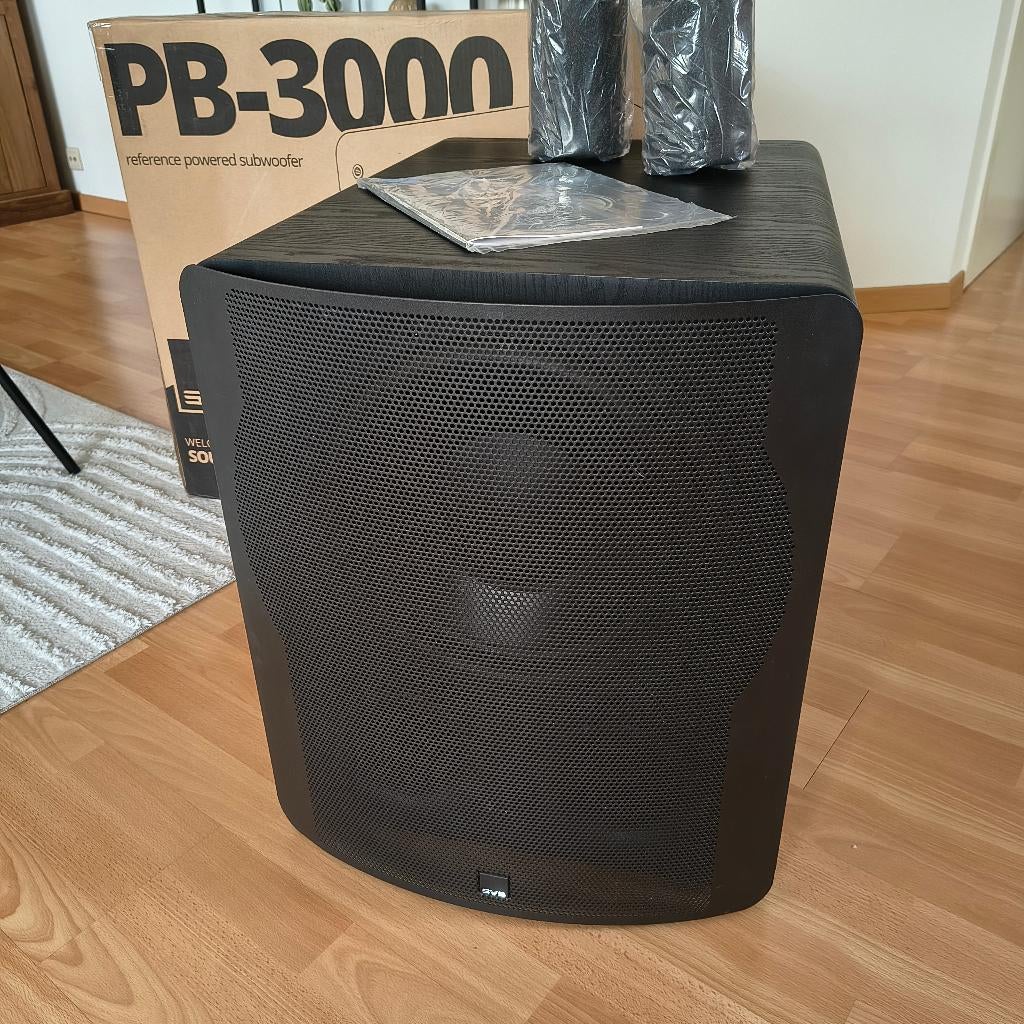SVS PB-3000 black ash 800W rms subwoofer, TV, Hi-fi & Vidéo, Enceintes, Autres marques, Subwoofer, Comme neuf, Enlèvement