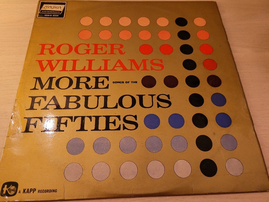 disque vinyl 33 tours roger williams more fabulous fifties, CD & DVD, Enlèvement ou Envoi, Comme neuf, Jazz