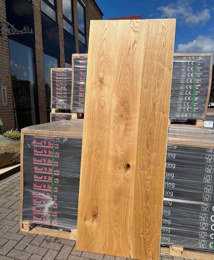 Extra Wide Oak Parquet Flooring – Natural Oiled, Enlèvement ou Envoi, Neuf, Autres formes, Autres matériaux