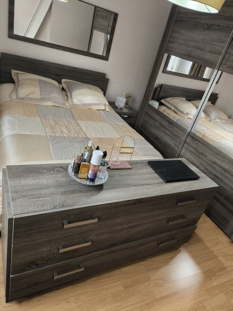 Chambre complète a vendre, Maison & Meubles, Enlèvement, Comme neuf, Deux personnes, Contemporain chaleureux