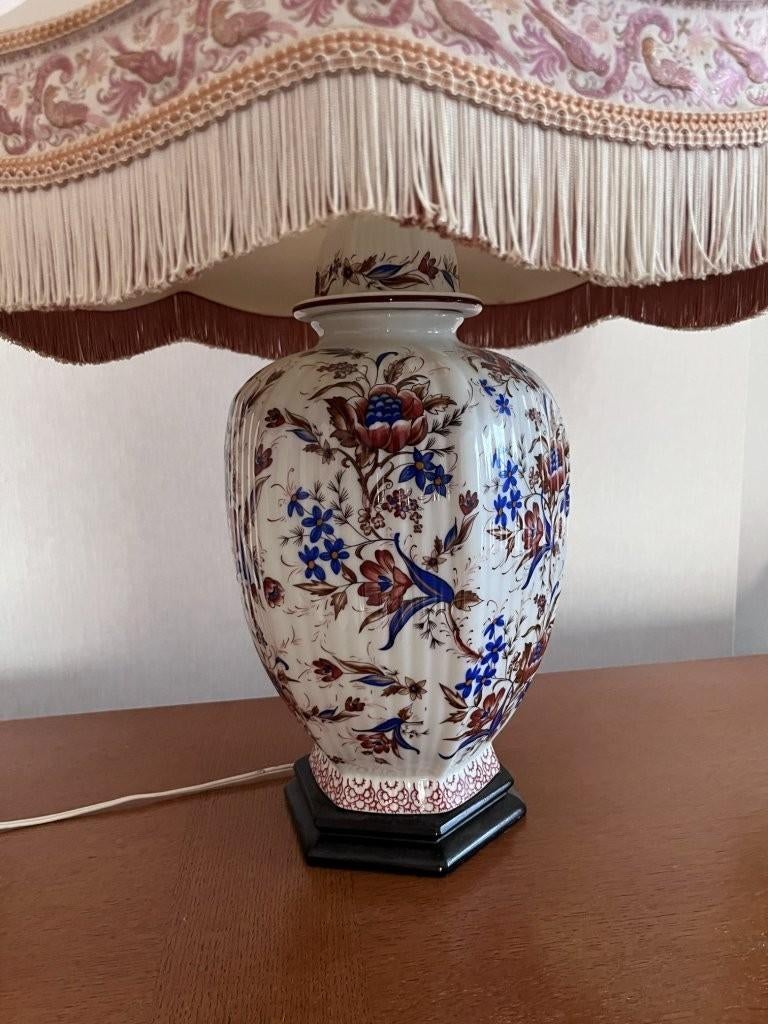 Imari-stijl Porseleinen Tafellamp – te herstofferen, Antiek en Kunst, Ophalen