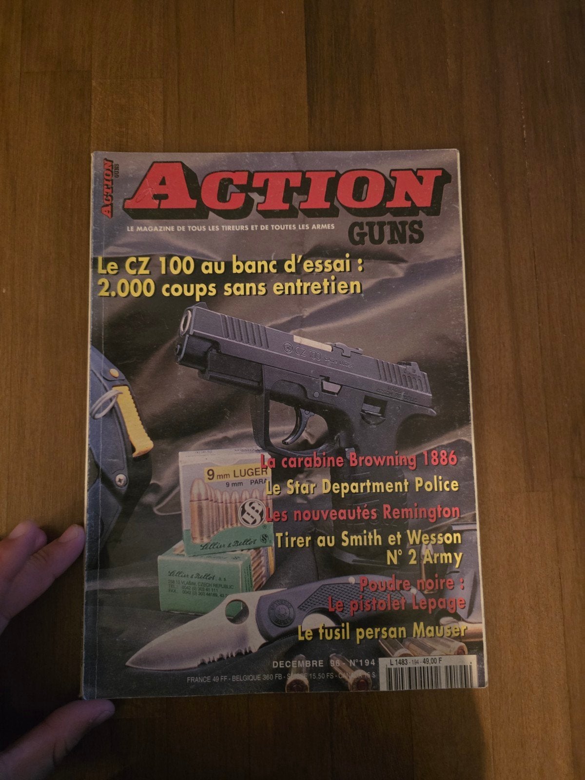 Action Guns n194 – Décembre 1996 – magazine de collection, Enlèvement ou Envoi