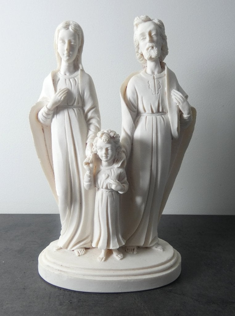 Beeldje Maria Jozef Jezus Gemaakt in Italië Alabaster [1972], Antiek en Kunst, Ophalen of Verzenden