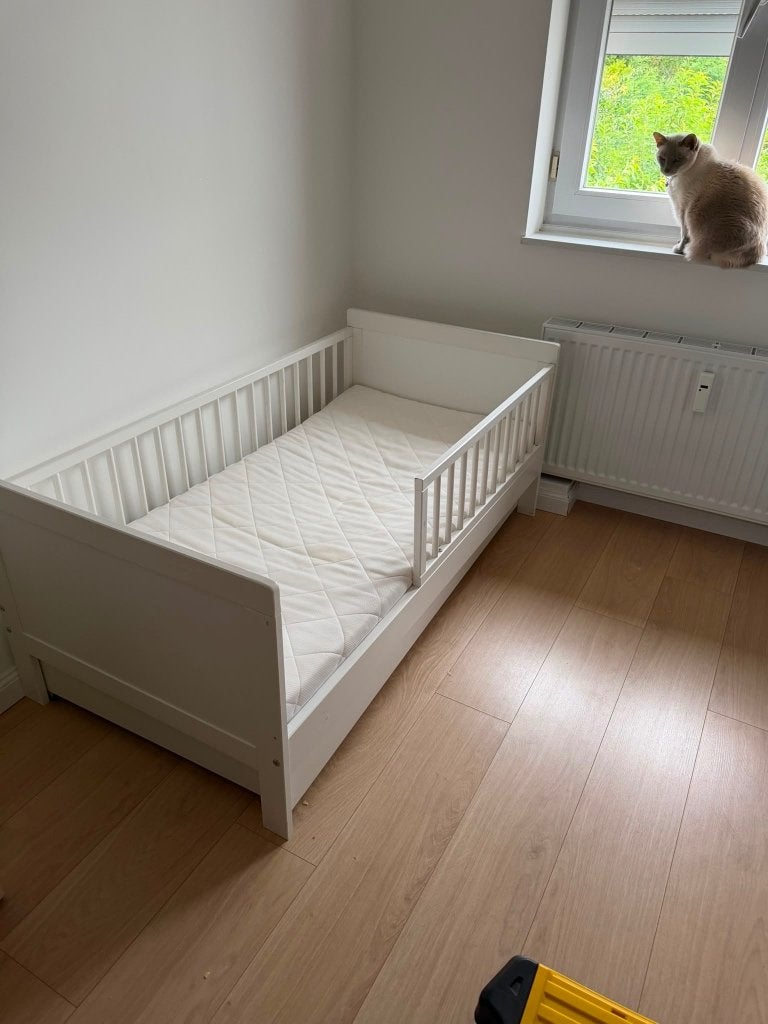 Peuterbed petit amelie met lade inclusief toebehoren, Kinderen en Baby's, Ophalen, Gebruikt, 70 tot 85 cm, 140 tot 160 cm
