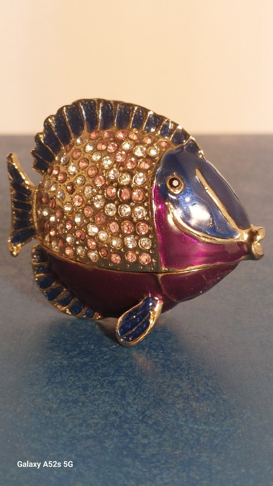 geëmailleerde fantasie vis sierradendoosje., Antiek en Kunst, Ophalen of Verzenden