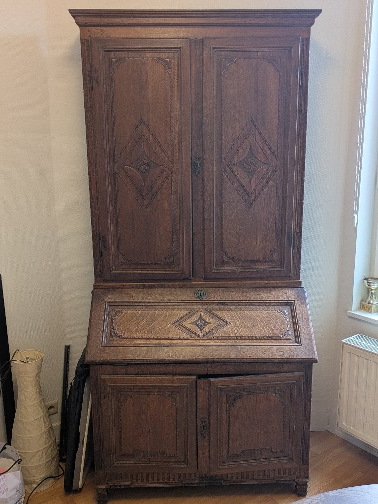 Secrétaire en bois, Enlèvement, Utilisé