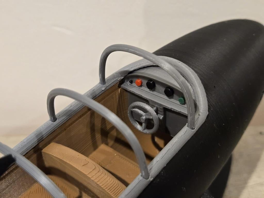 Kuifje-haai onderzeeër 30cm. handgemaakt, Ophalen of Verzenden, Nieuw, Overige typen