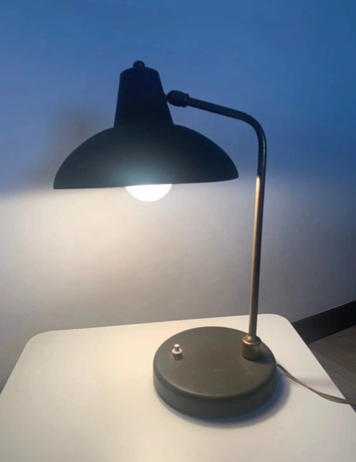 Bureaulamp uit de eind jaren 50    Stijl Louis Kalff, Vintage, Enlèvement ou Envoi, Lampe de bureau, Comme neuf