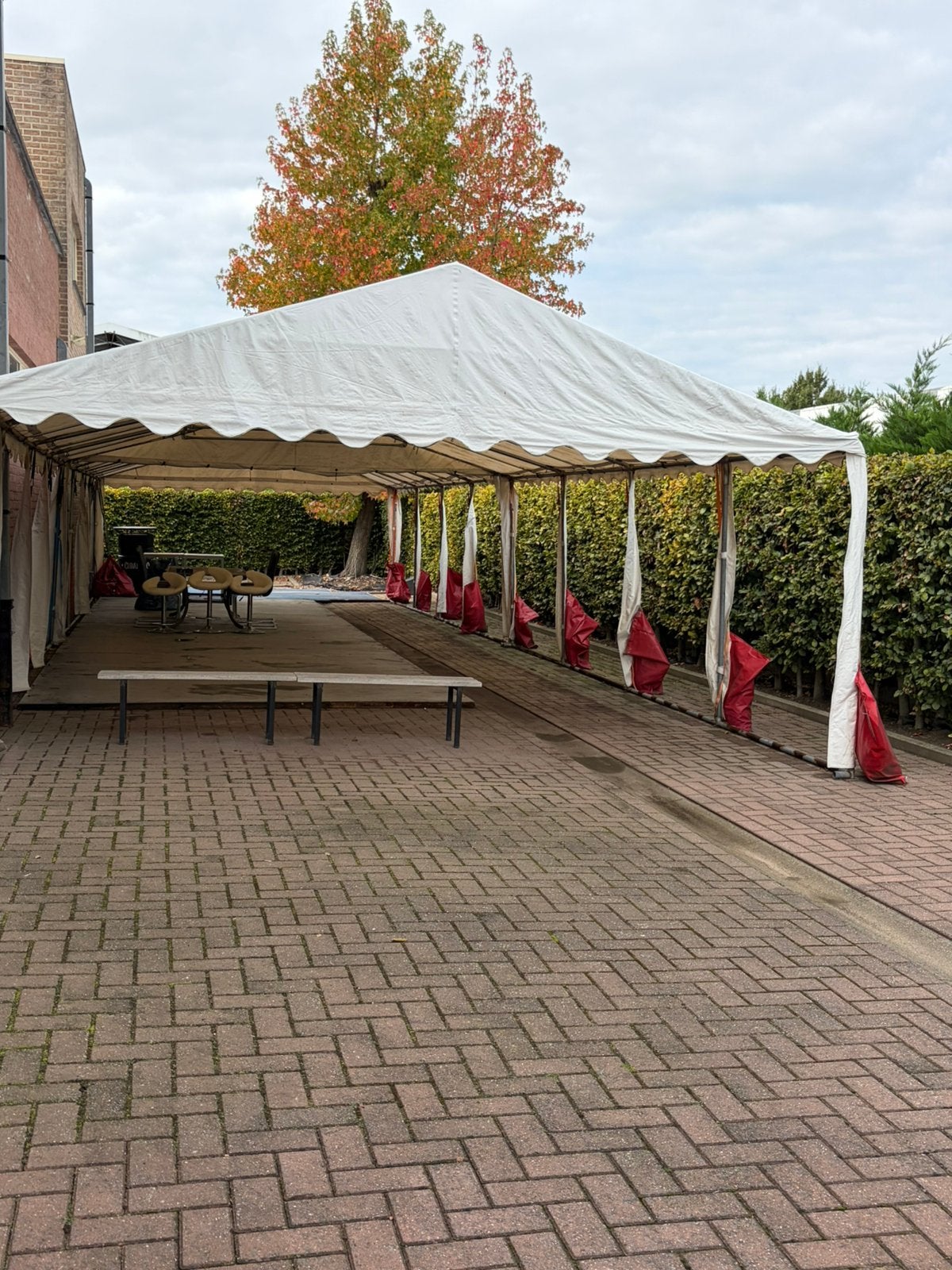 Gratis partytent., Jardin & Terrasse, Enlèvement, Utilisé, Tente de réception