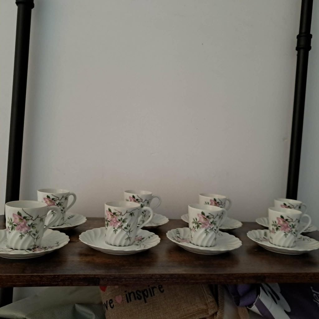 Haviland-servies 8 kopjes/schoteltjes, Ophalen, Zo goed als nieuw