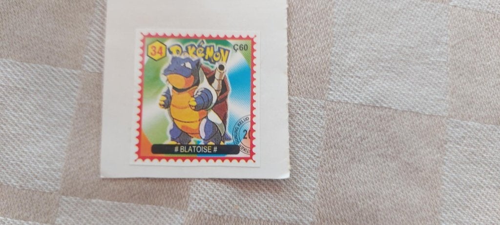 Timbre Pokemon rare et limité Blastoise, Enlèvement ou Envoi, Neuf, Autres types
