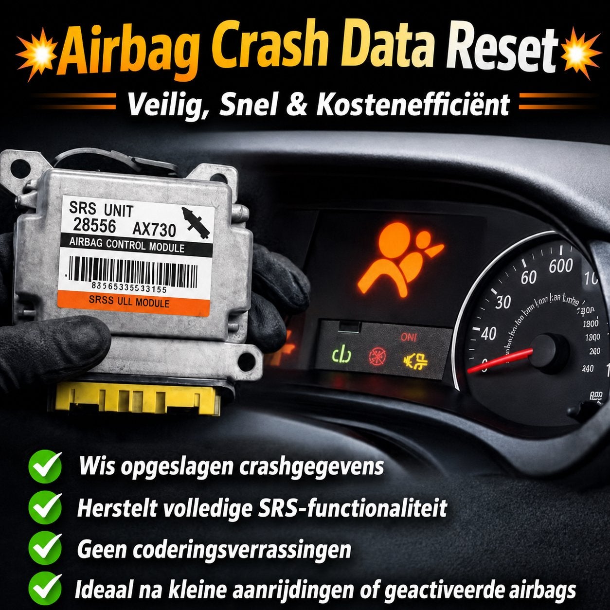 Airbag Module/Crash Module Reset, Enlèvement