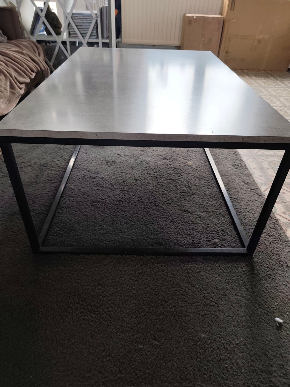 table basse moderne 115x75 cm, 100 à 150 cm, Synthétique, Enlèvement, Utilisé