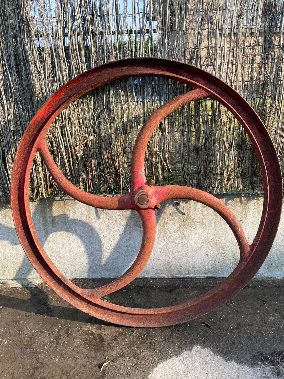 Gietijzeren vliegwiel – ø 100 cm – 4 spaken, Enlèvement