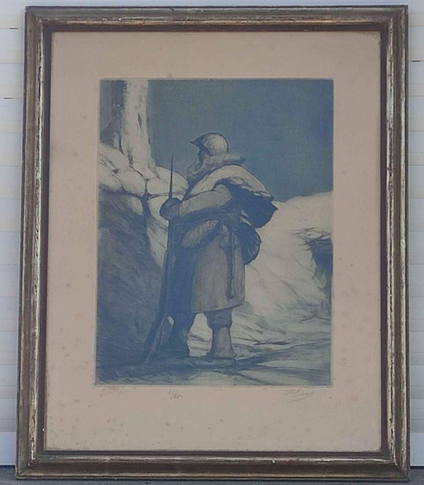 gravure yser signe leonard charly, Enlèvement ou Envoi, Gravure