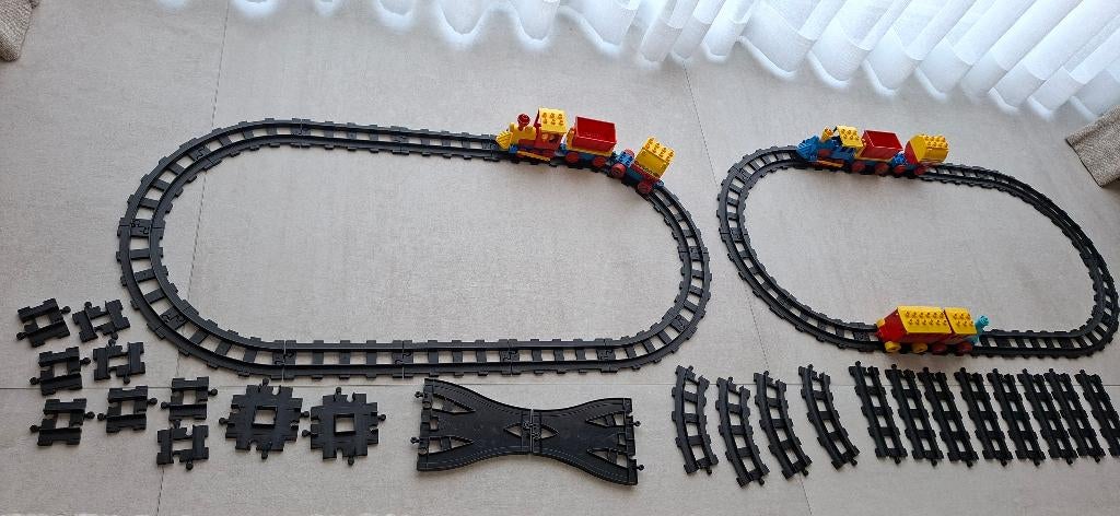 Duplo treinsets en extra sporen, Kinderen en Baby's, Speelgoed | Duplo en Lego, Ophalen of Verzenden, Zo goed als nieuw, Losse stenen