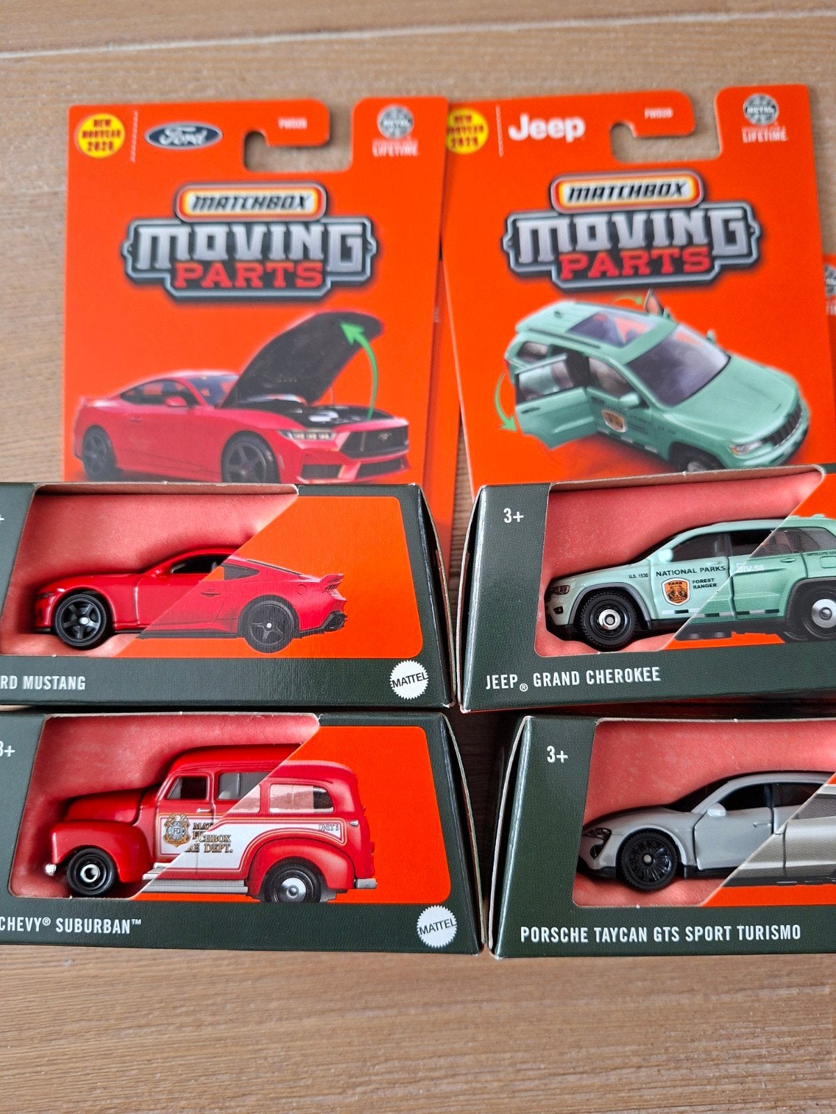 4 Matchbox Moving Parts, Hobby & Loisirs créatifs, Voitures miniatures | 1:43, Enlèvement ou Envoi, Neuf, Voiture, Matchbox