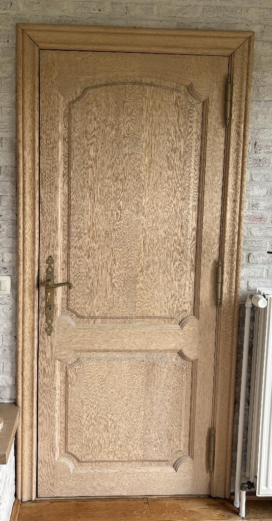 Eiken binnen deuren - TE KOOP, Doe-het-zelf en Bouw, Deuren en Vliegenramen, Ophalen, Gebruikt, 80 tot 100 cm, Binnendeur
