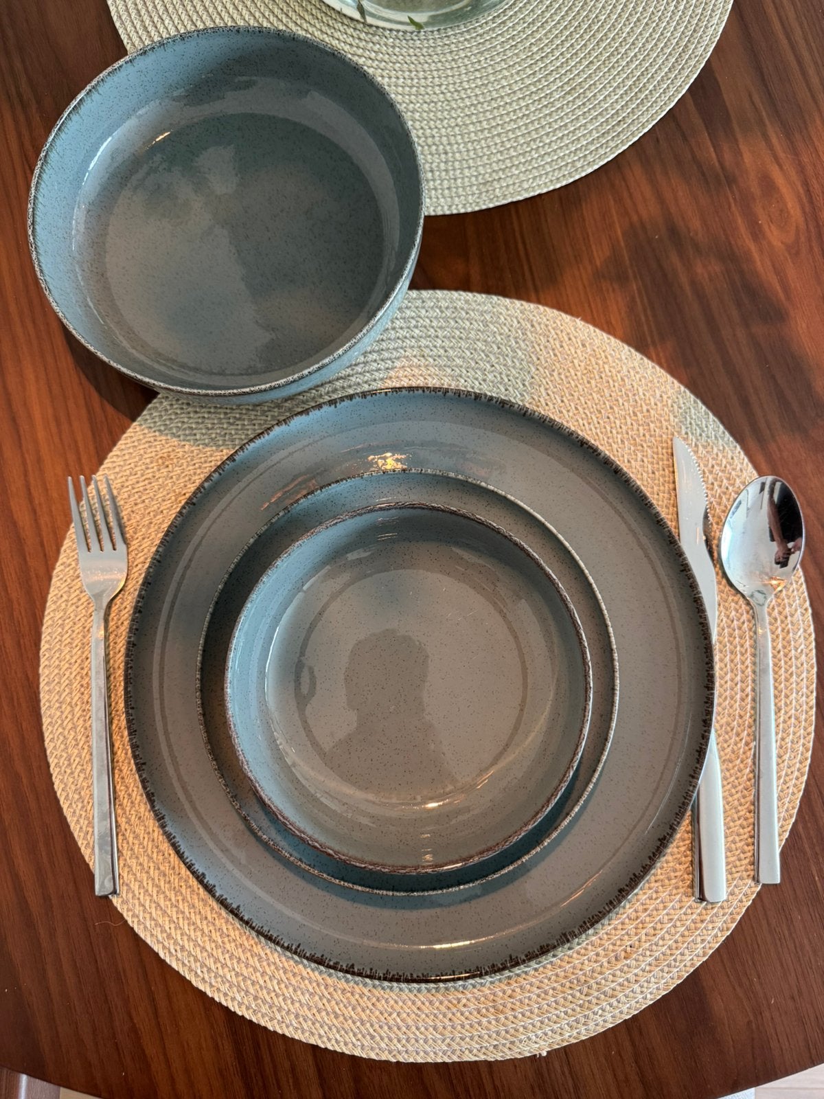 6-delig Servies Set, Huis en Inrichting, Ophalen, Gebruikt, Keramiek, Modern