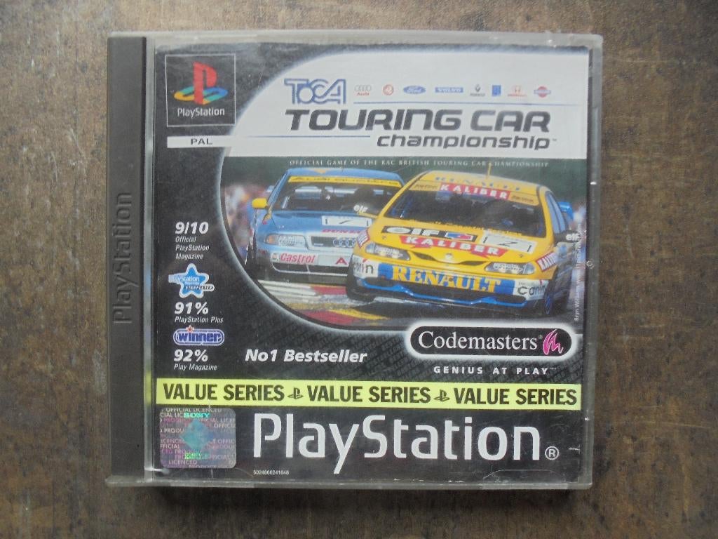 Toca Touring Car Championship voor PS1 (zie foto's), Games en Spelcomputers, Gebruikt, 1 speler, Racen en Vliegen, Ophalen of Verzenden