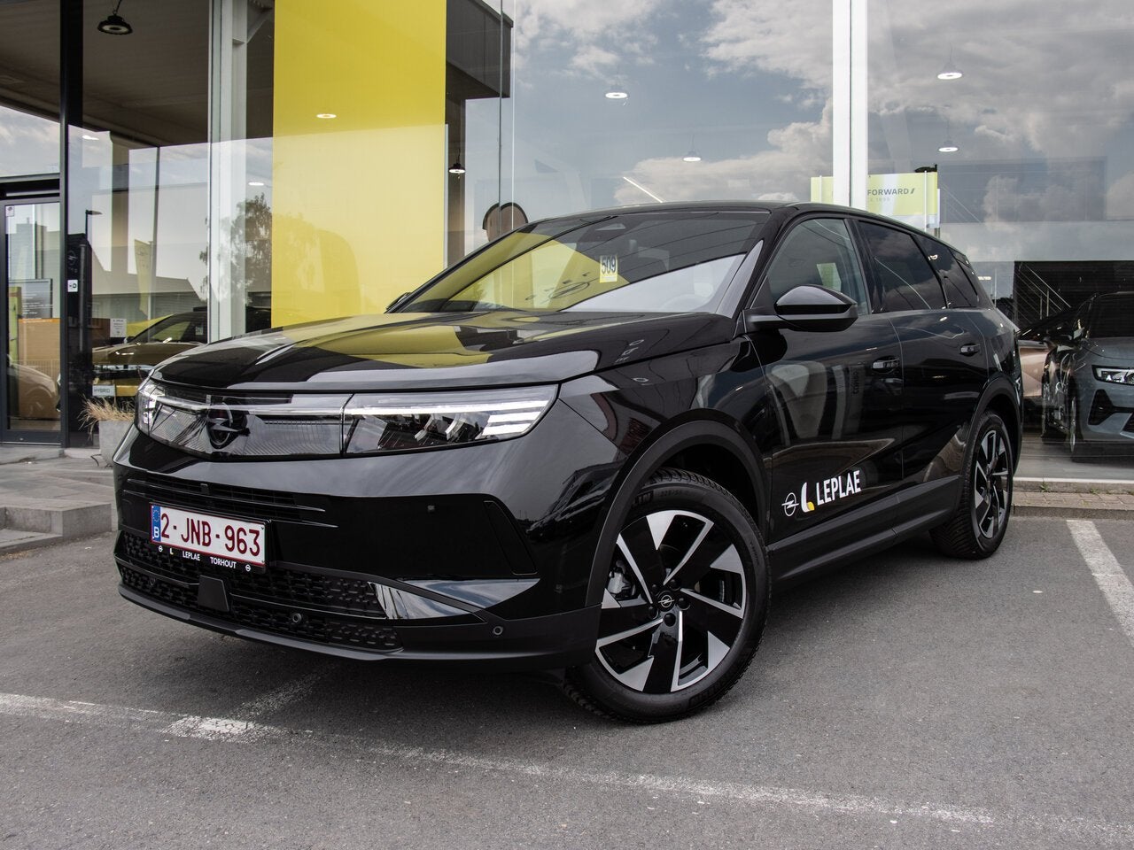 Opel Grandland GS 1.2T Hybrid eDCT 145pk, Auto's, Opel, 0 kg, Zwart, Bedrijf, 5 zetels