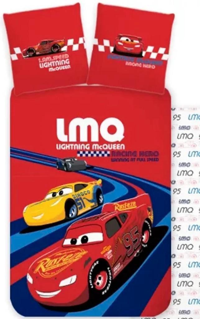 Disney Cars Baby / Peuter Dekbedovertrek 100 x 135 cm - Rood, Dekbedovertrek, Nieuw, Ophalen of Verzenden, Jongetje