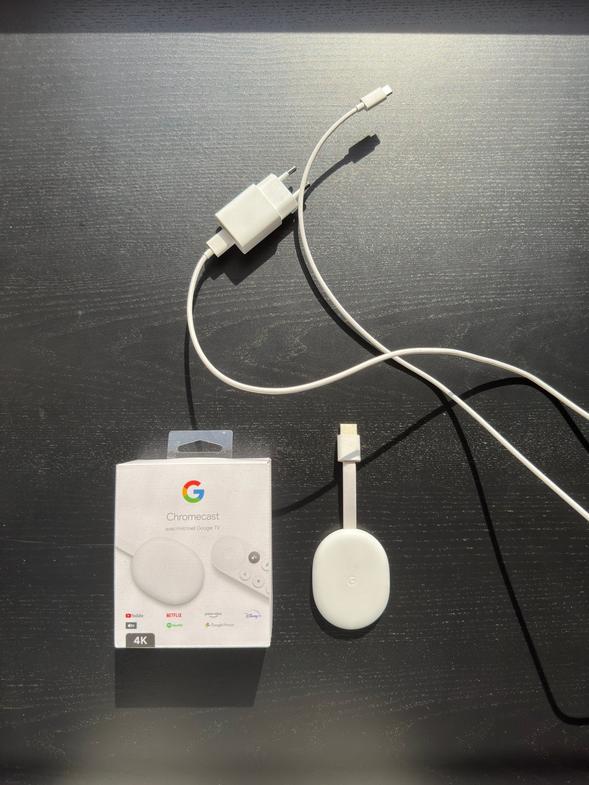 Google Chromecast 4K, Audio, Tv en Foto, Ophalen, Zo goed als nieuw