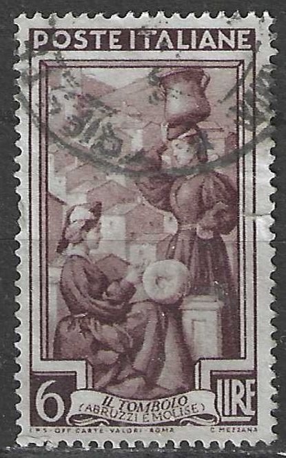 Italie 1950 - Yvert 576 - L'Italie au travail. (1ER), Envoi, Affranchi