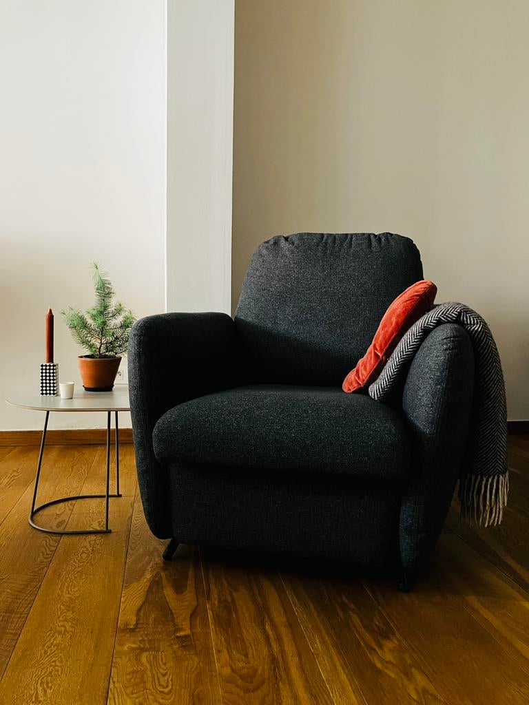 IKEA Ekolsund zetel + tv-kast  - verhuisprijs, Huis en Inrichting, Zetels | Zetels, Ophalen, Eenpersoons, Zo goed als nieuw, Stof
