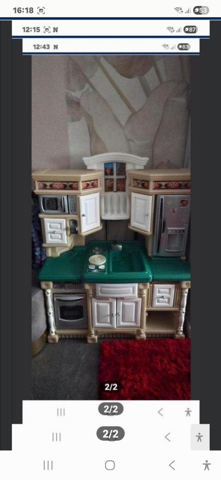 Kitchenette pour enfants, Enlèvement