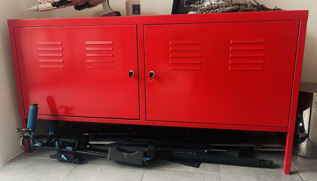 2 Meubles metal IKEA rouge, 25 à 50 cm, Moins de 100 cm, 100 à 150 cm, Enlèvement
