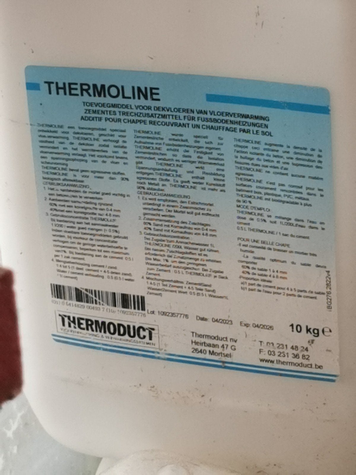 Vloerverwarming ADDITIEF VOOR CEMENT 10L, Doe-het-zelf en Bouw, Ophalen