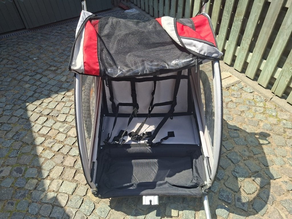 Maxxus fietskar en buggy voor 2 kinderen, 20 à 40 kg, Comme neuf, Enlèvement, Remorque pour enfant