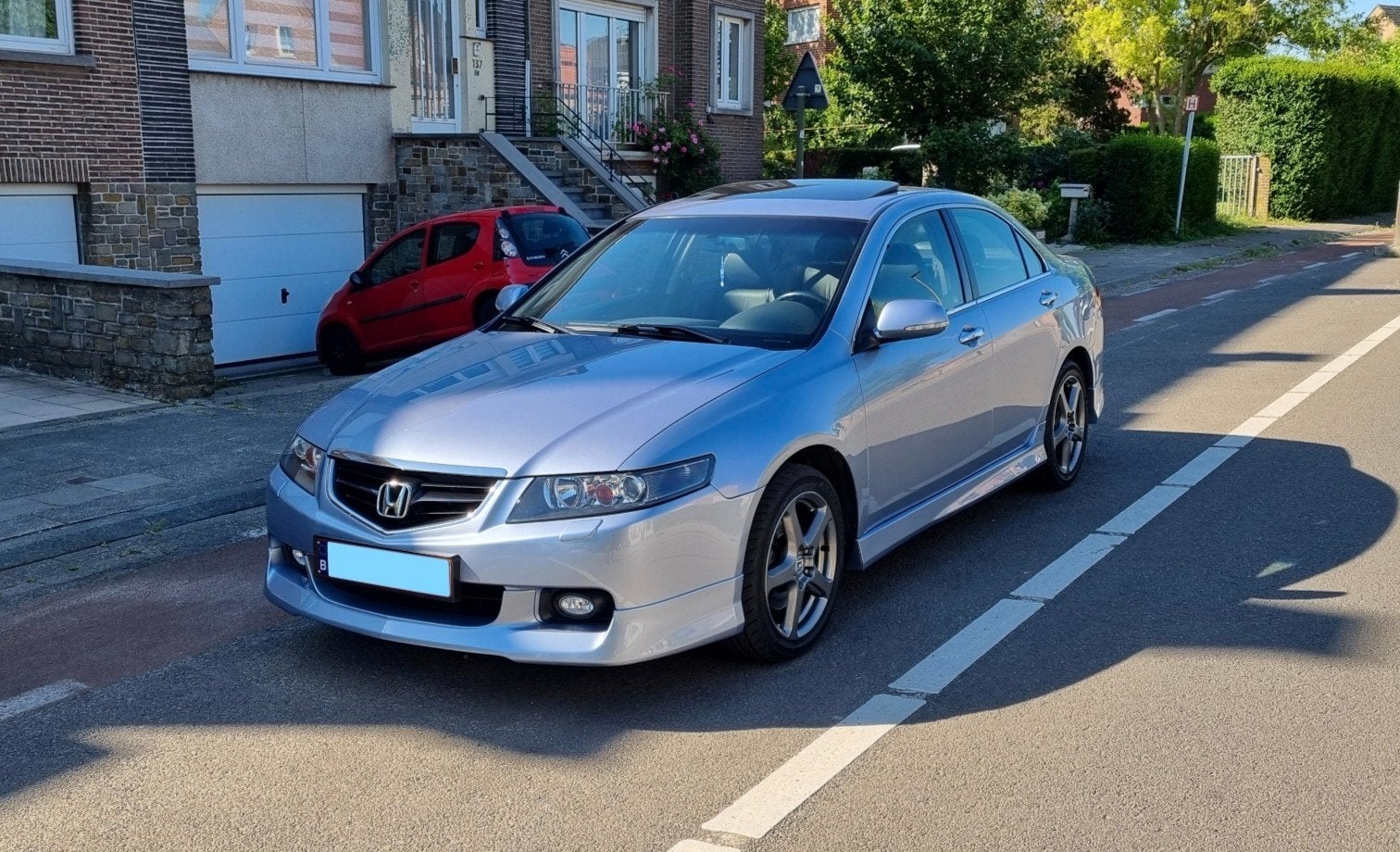 Honda Accord CL9 K24 i-VTEC, Auto's, Automaat, Zwart, Blauw, Leder