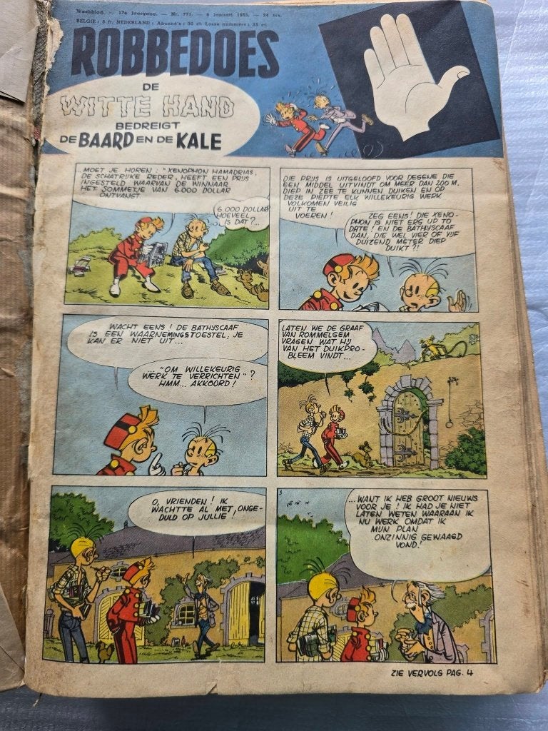 Robbedoes Weekblad 1955, Boeken, Ophalen, Gelezen