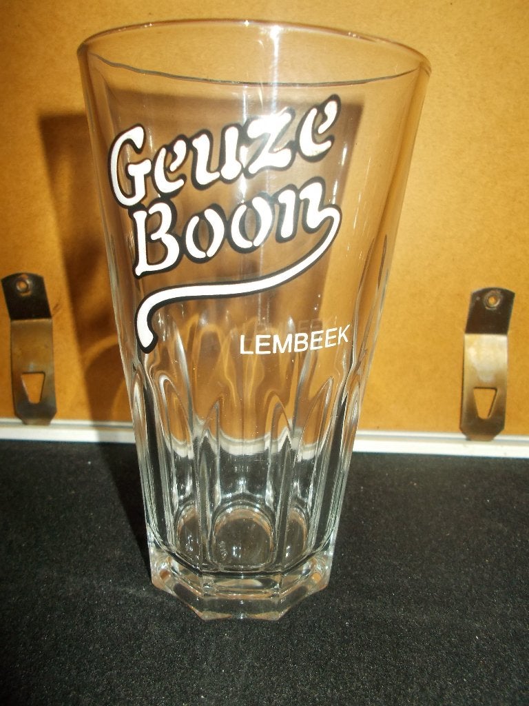 LEMBEEK - Geuze Boon glas 33cl - met hoekige ribben 324gram., Enlèvement, Utilisé, Verre ou Verres, Palm