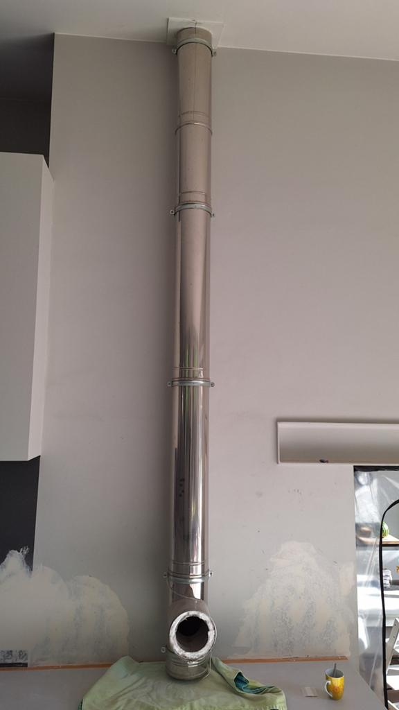 Geïsoleerde kachelbuizen inox, Ophalen, Inox