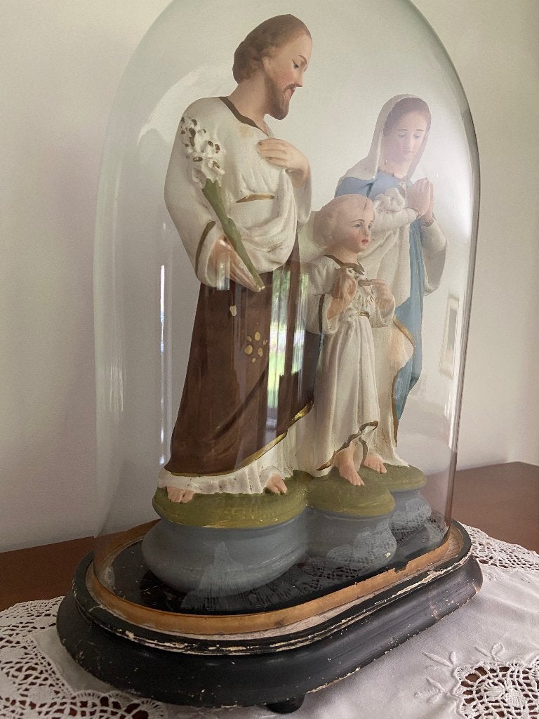 Beeld H Familie onder glazen stolp, Antiek en Kunst, Ophalen