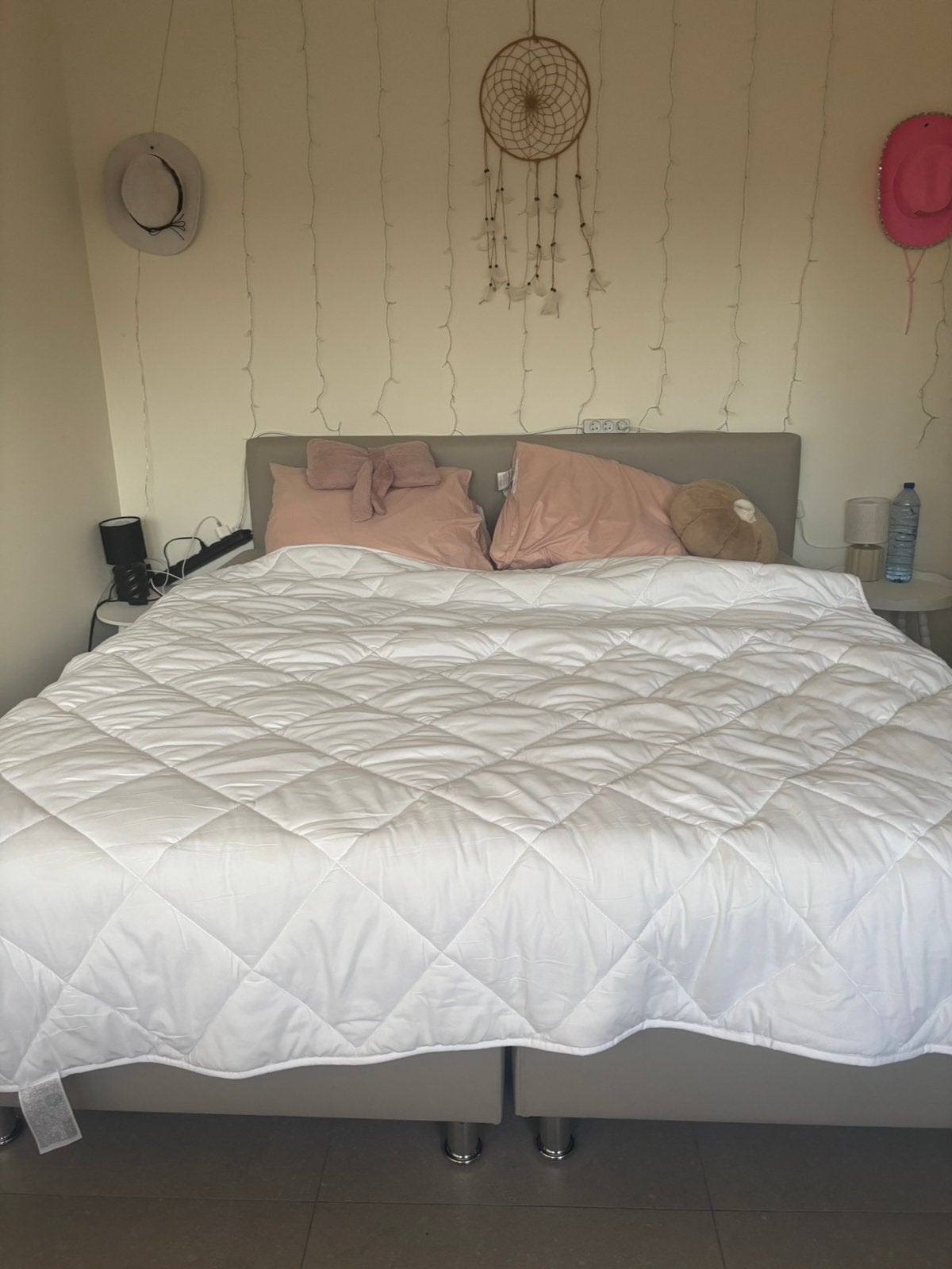 Tweepersoonsbed + matras, Ophalen, Zo goed als nieuw