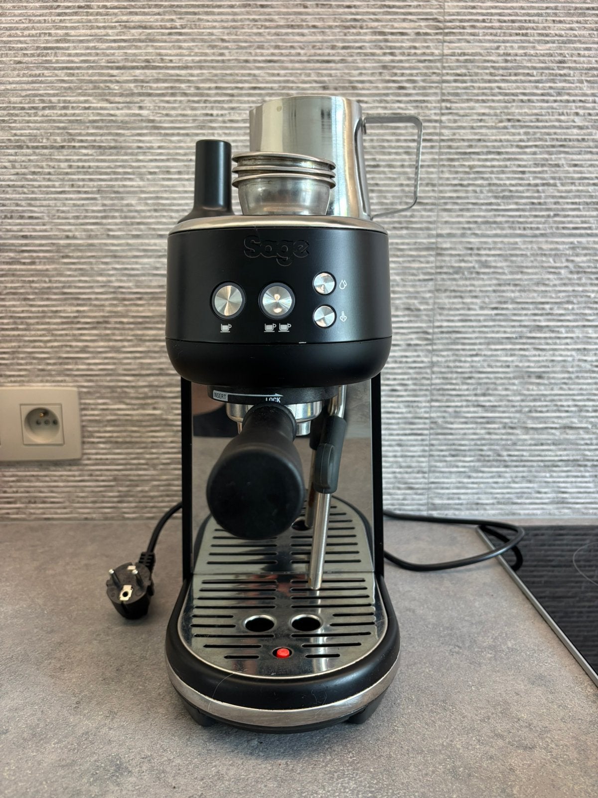 Sage Bambino espressomachine + molen & accessoires, Café moulu, Machine à espresso, Réservoir d'eau amovible, 2 à 4 tasses
